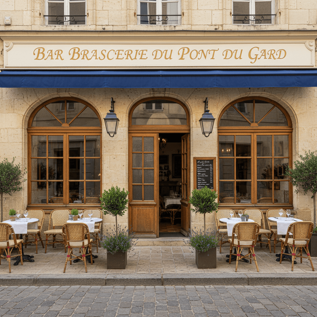 Bar-brasserie à Uzès : terrasse - licence IV - Image 1