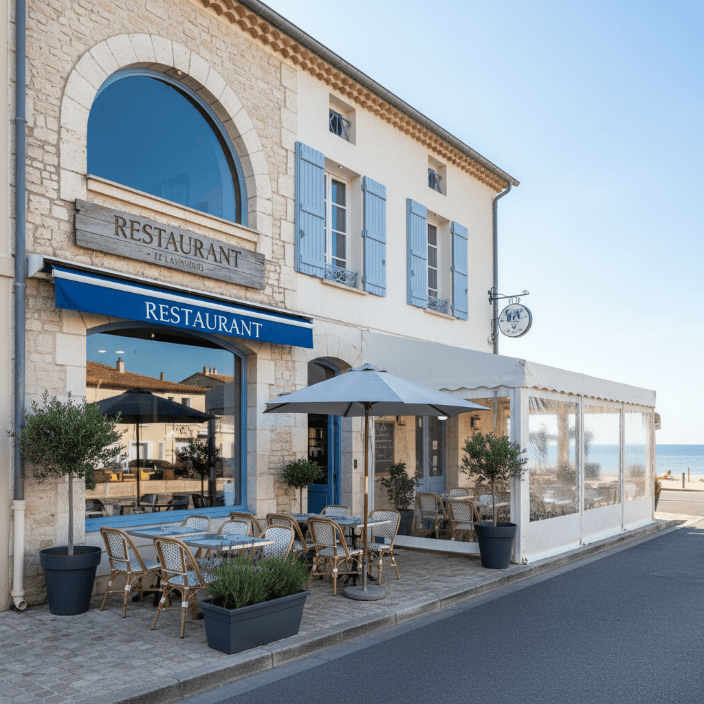 Restaurant 70m² à Le Lavandou : terrasse - licence IV - Image 1