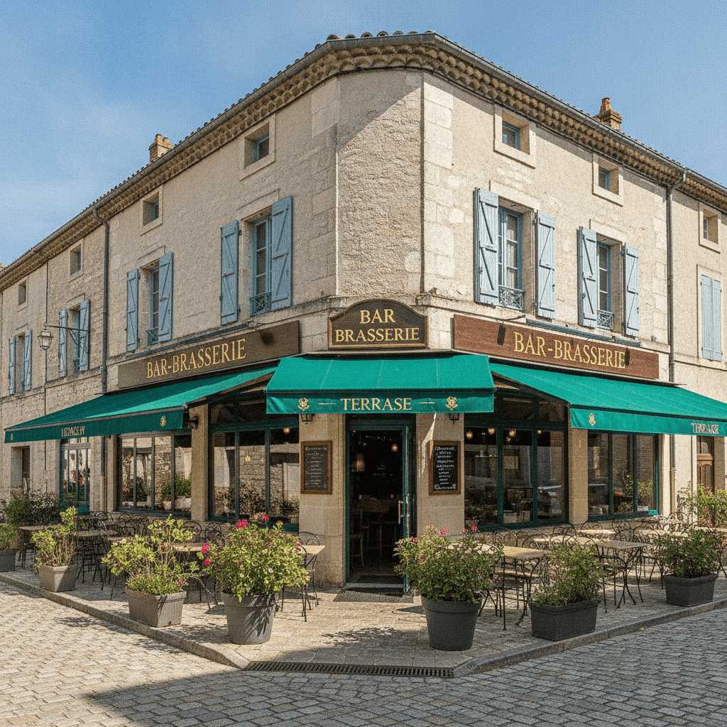 Bar-brasserie 160m² à Bize-Minervois : terrasse - licence IV - Image 1