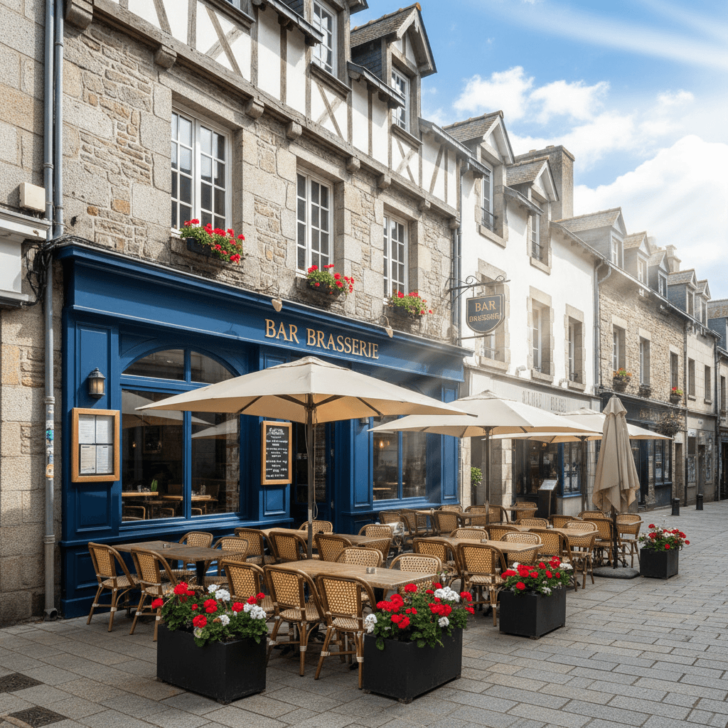 Bar-brasserie à Vannes : terrasse - Image 1