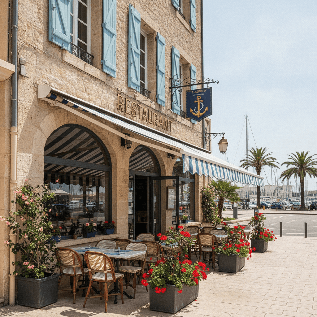Restaurant à Toulon : terrasse - licence IV