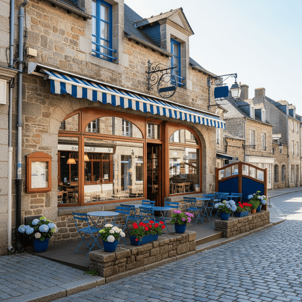 Restaurant 200m² à Quimper : terrasse - extraction - Image 1