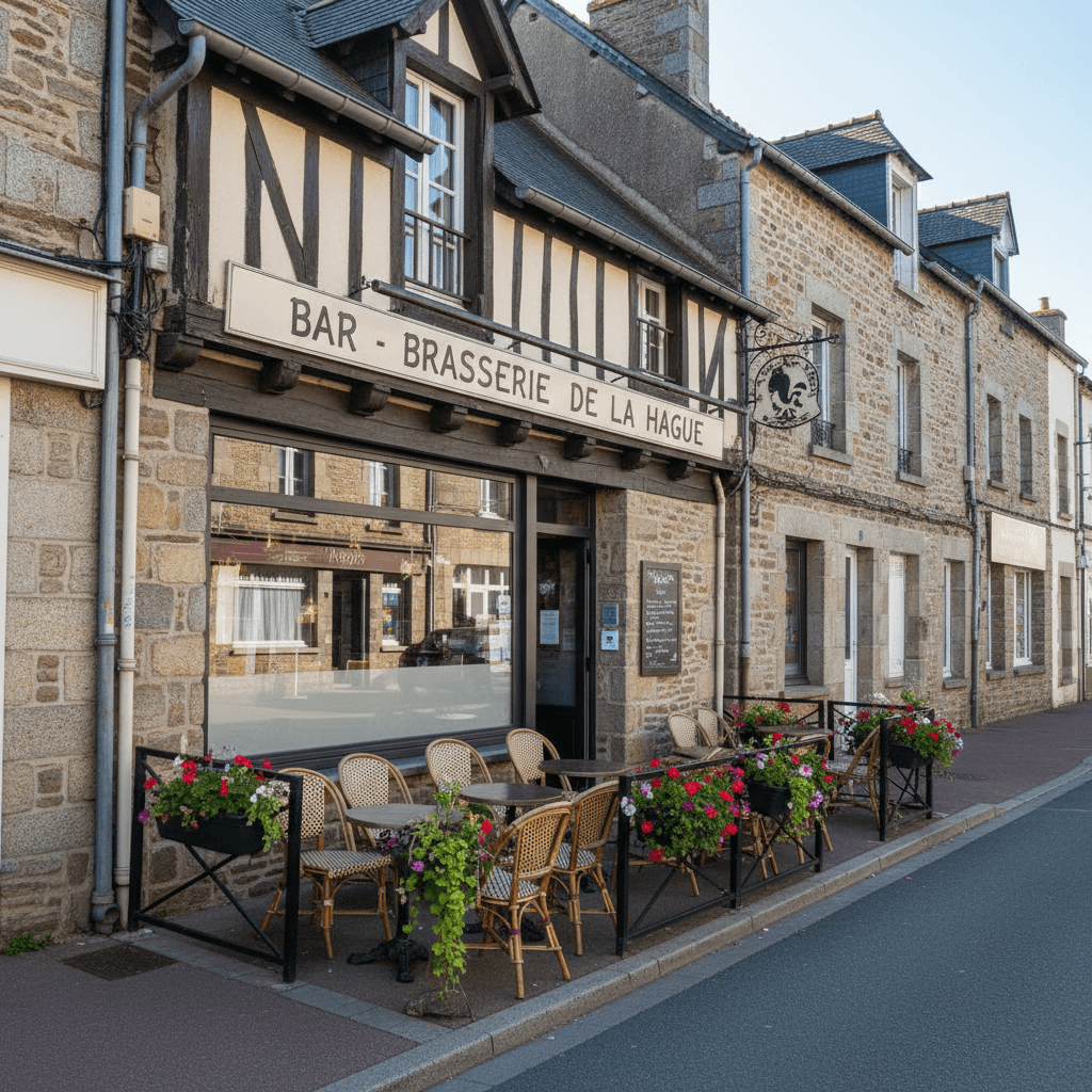 Bar-brasserie 80m² à La Hague : terrasse - licence IV - Image 1