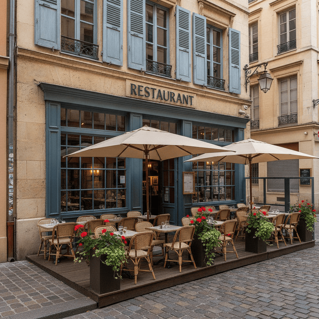 Restaurant 100m² à Lyon : terrasse - licence IV