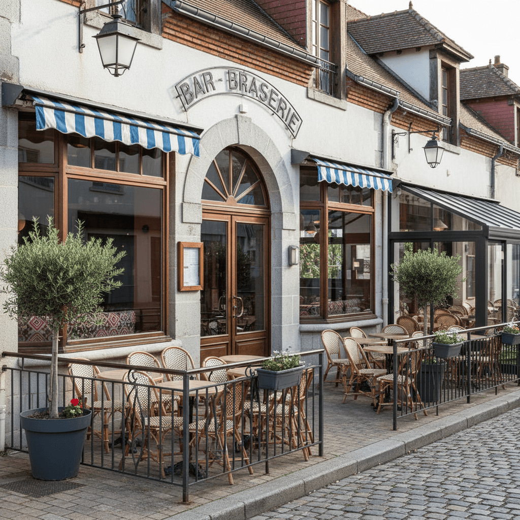 Bar-brasserie 380m² à Longeville-Sur-Mer : terrasse - licence IV - Image 1