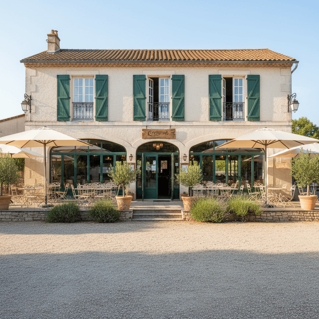 Restaurant à Vagnas : terrasse - licence IV - Image 1
