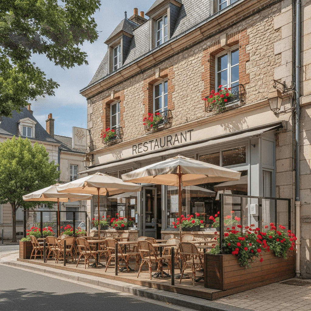 Restaurant 90m² à Le Petit-Quevilly : terrasse - licence IV