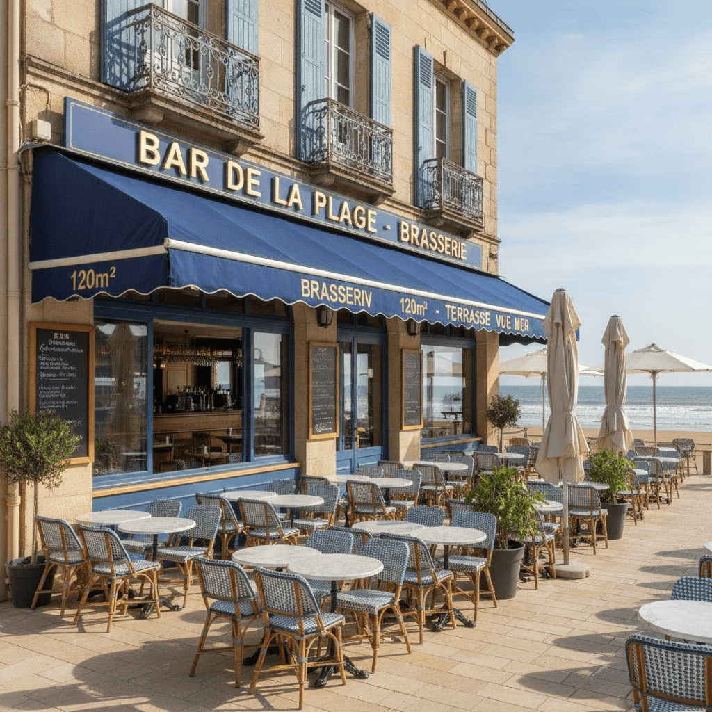 Bar-brasserie 120m² à Capbreton : terrasse - licence IV - Image 1