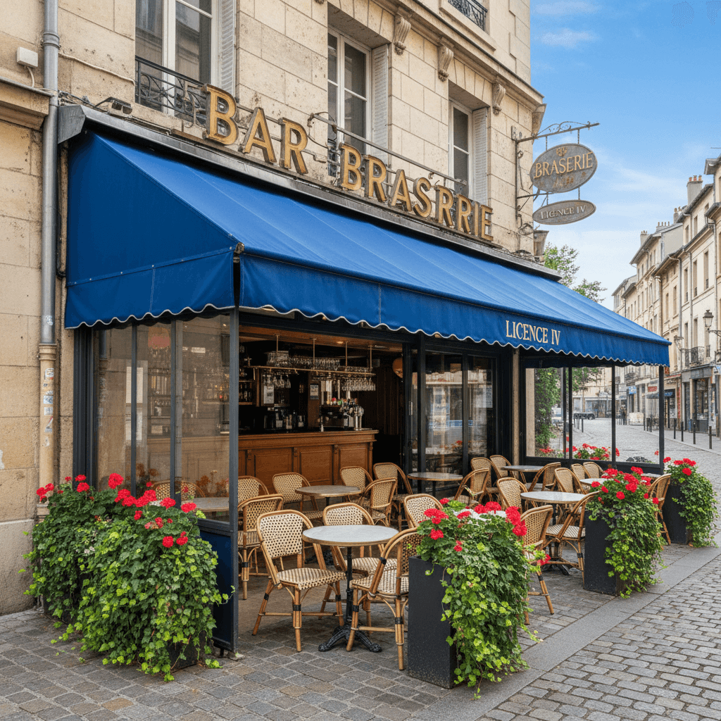 Bar-brasserie 92m² à Grenoble : terrasse - licence IV