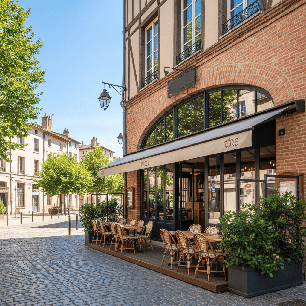 Restaurant 300m² à Toulouse : terrasse - licence IV - Image 1