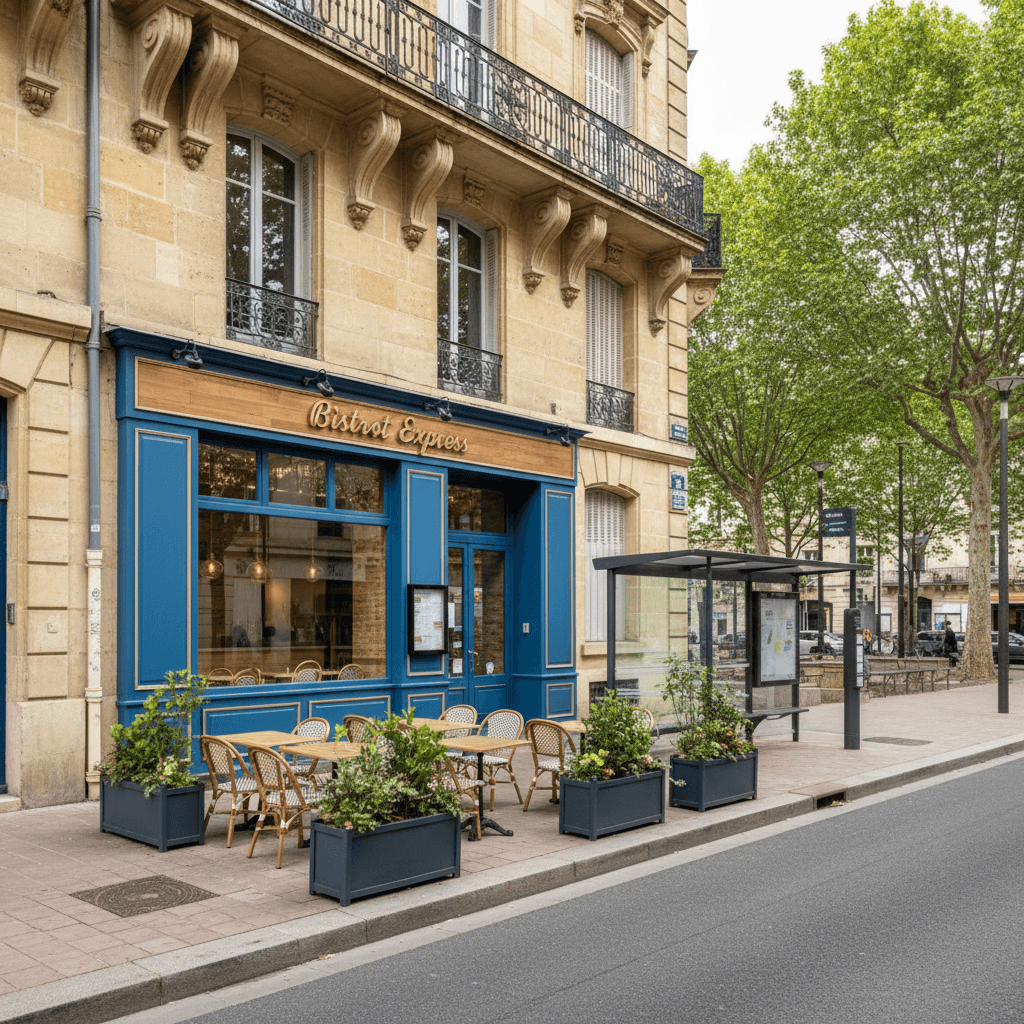 Fast-food 70m² à Bordeaux : terrasse - extraction - Image 1