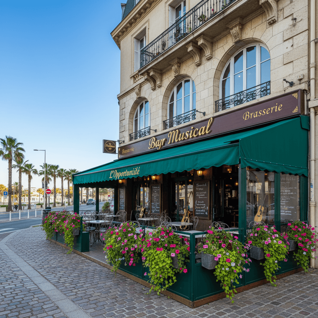 Bar-brasserie : terrasse - licence IV - Image 1