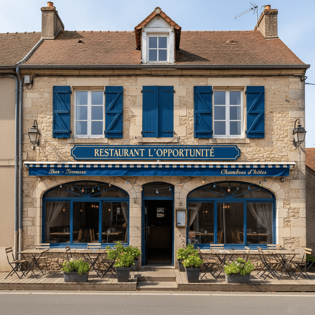 Restaurant 350m² à Rives-D'Autise : terrasse - licence IV - Image 1