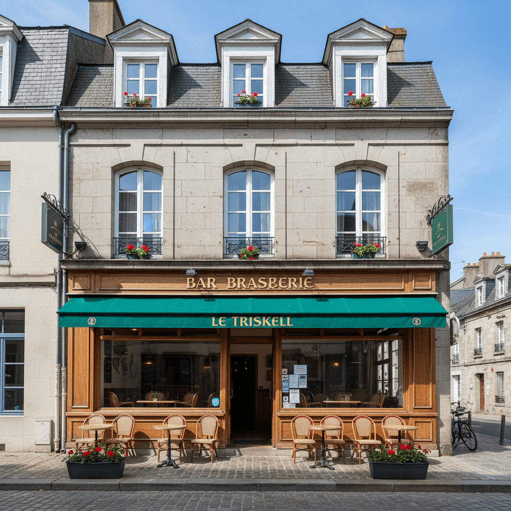 Bar-brasserie à Saint-Brieuc : terrasse - licence IV - Image 1