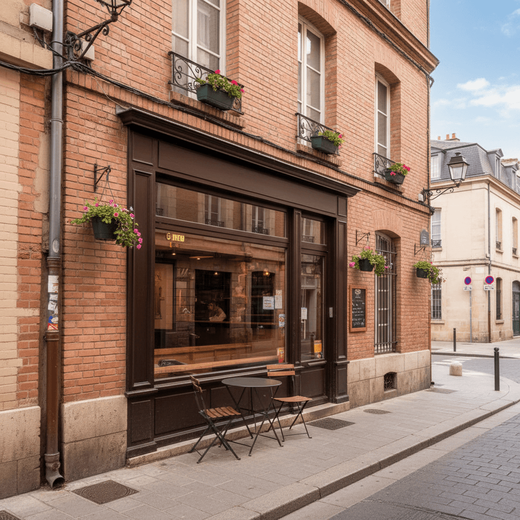Snack à Toulouse : terrasse - cave/réserve - Image 1