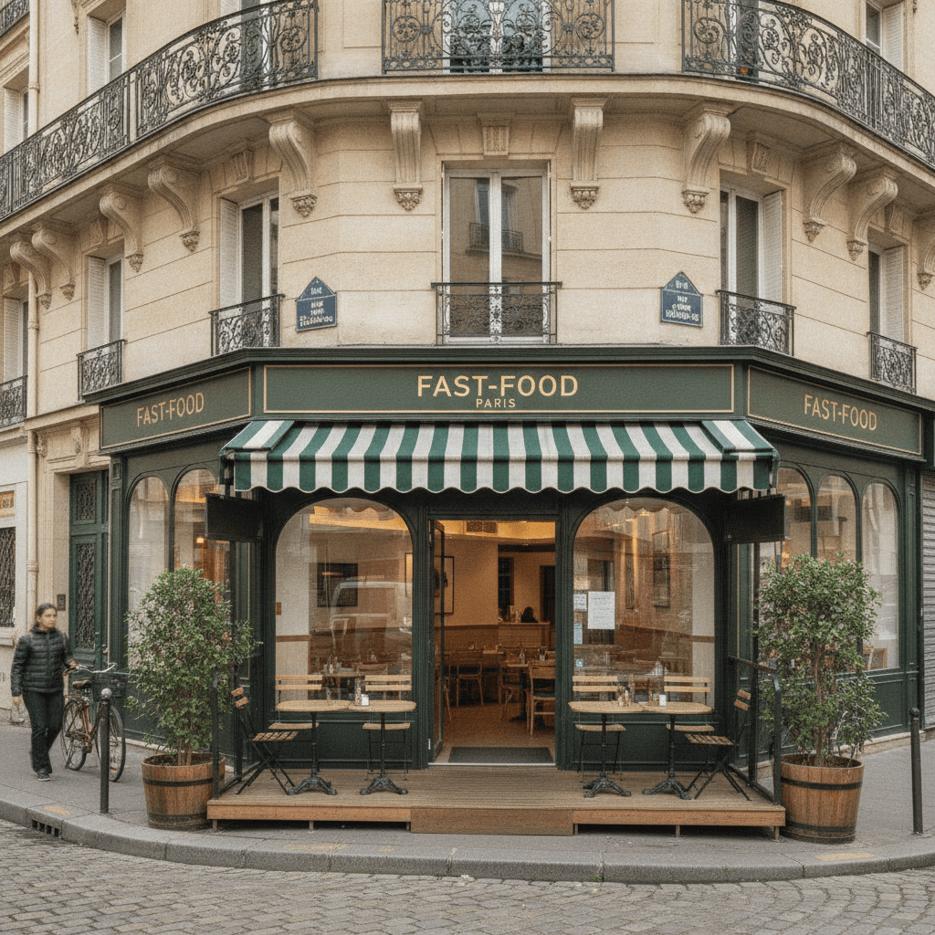 Fast-food 20 couverts à Paris : extraction