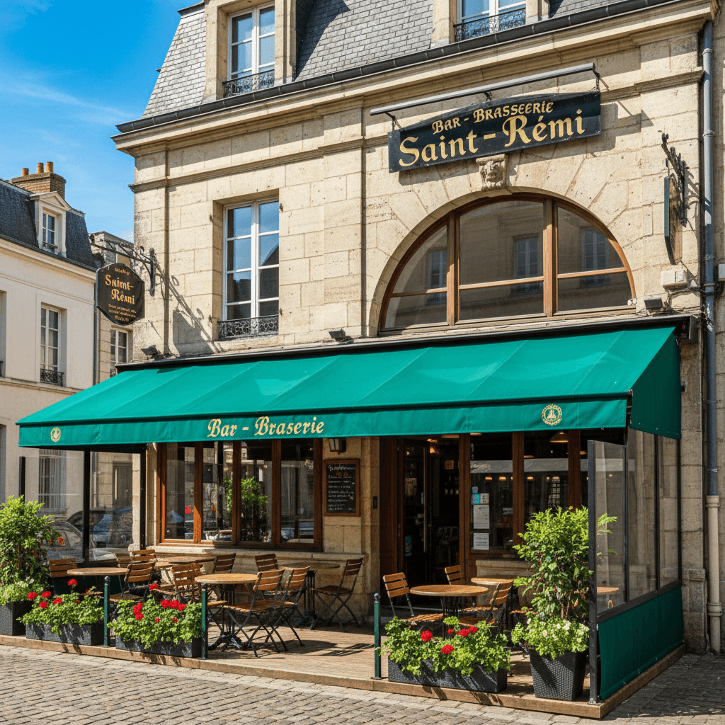 Bar-brasserie 101m² à Reims : terrasse - cuisine équipée - Image 1