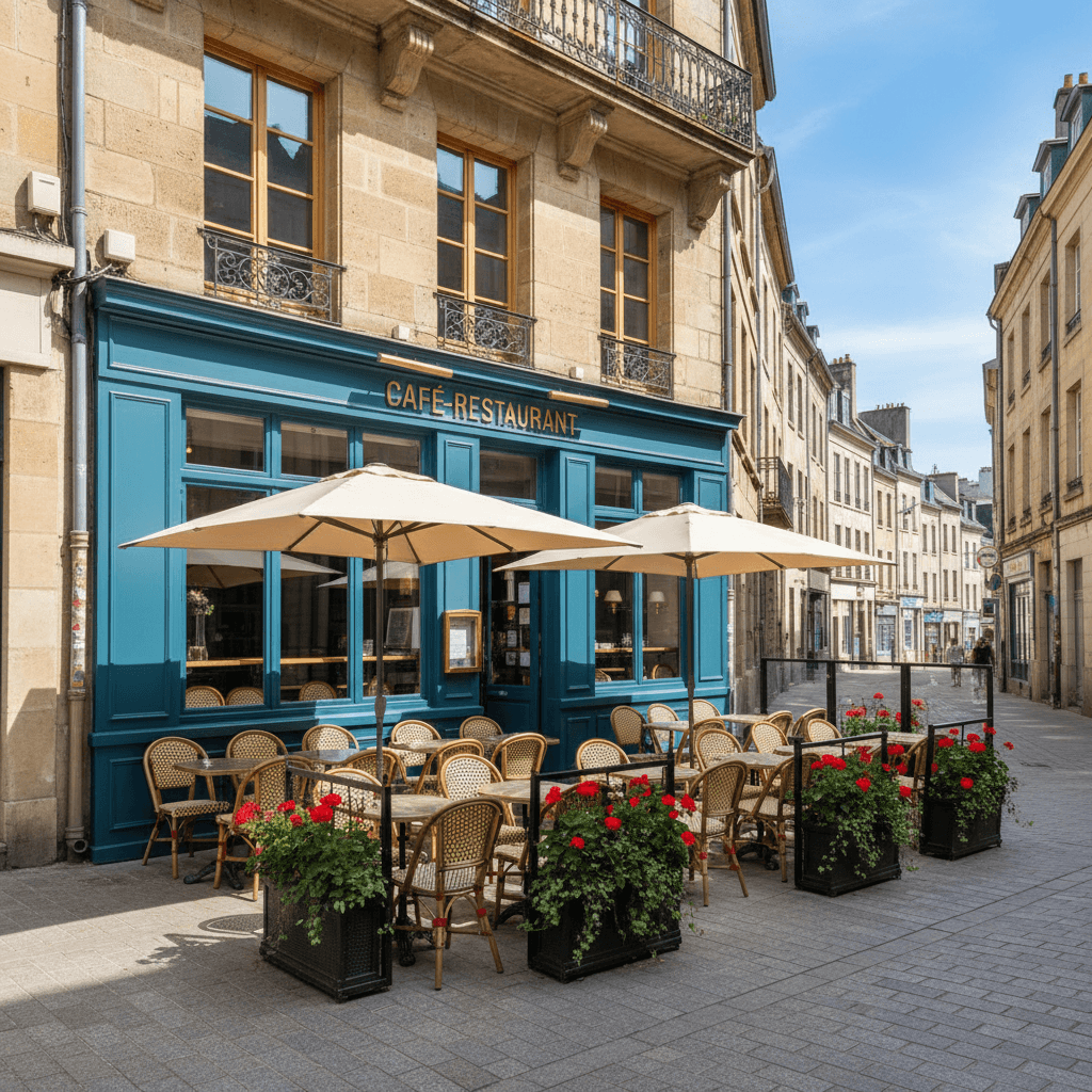 Restaurant 55m² à Nantes : terrasse - Image 1