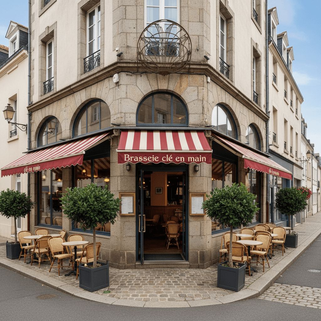 Bar-brasserie à Vannes : terrasse - licence IV - Image 1