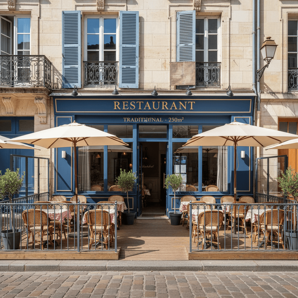 Restaurant 250m² : terrasse - licence IV - Image 1
