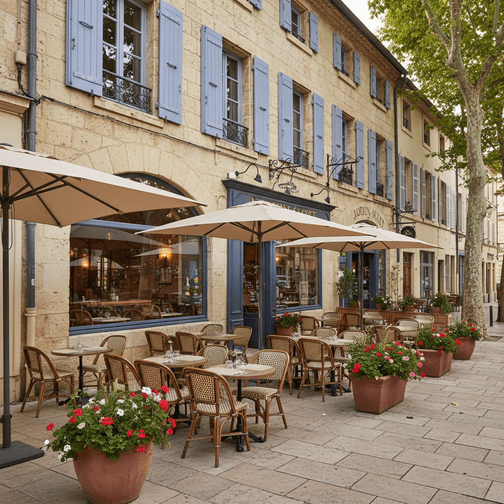Restaurant 410m² à Carpentras : terrasse - licence IV - Image 1