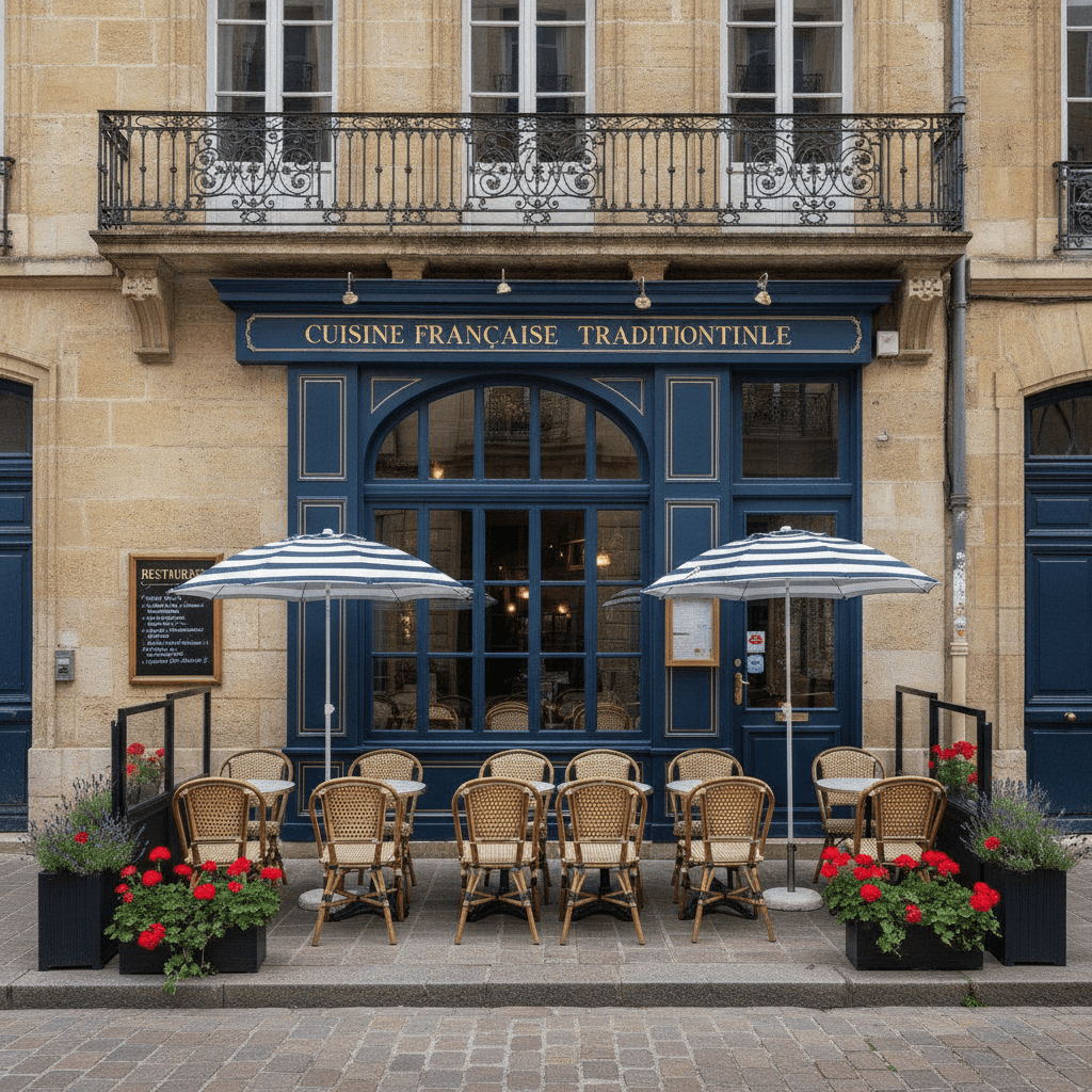 Restaurant 70m² à Bordeaux : terrasse - licence IV