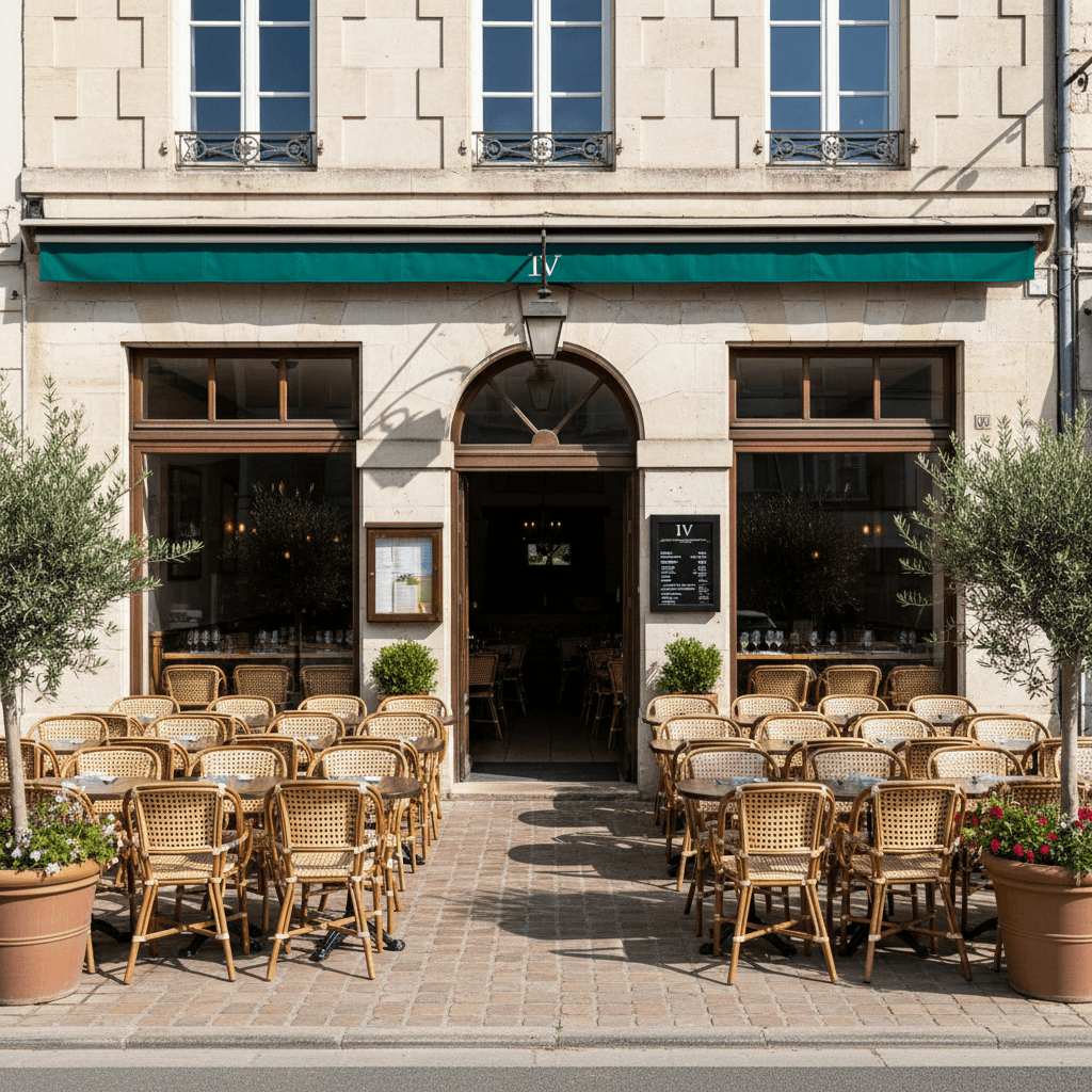 Restaurant à Vaugneray : terrasse - licence IV - Image 1
