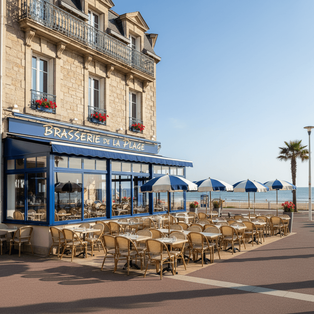 Bar-brasserie 476m² à La Baule-Escoublac : terrasse - licence IV - Image 1