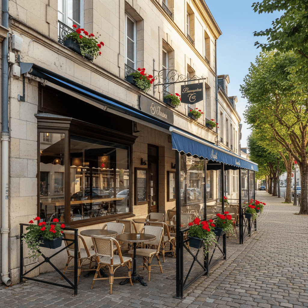 Restaurant 80m² à Jonzac : terrasse - licence IV