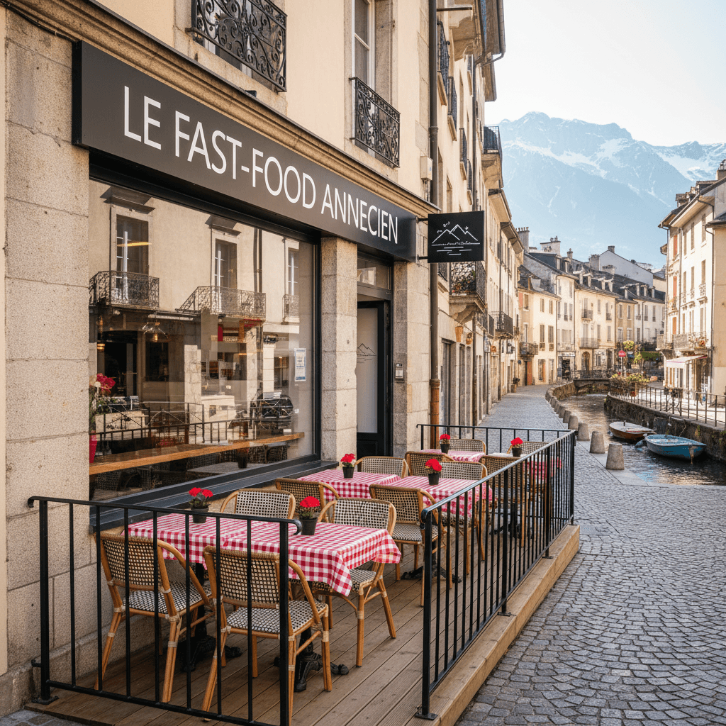 Fast-food 20m² à Annecy : terrasse - licence IV - Image 1