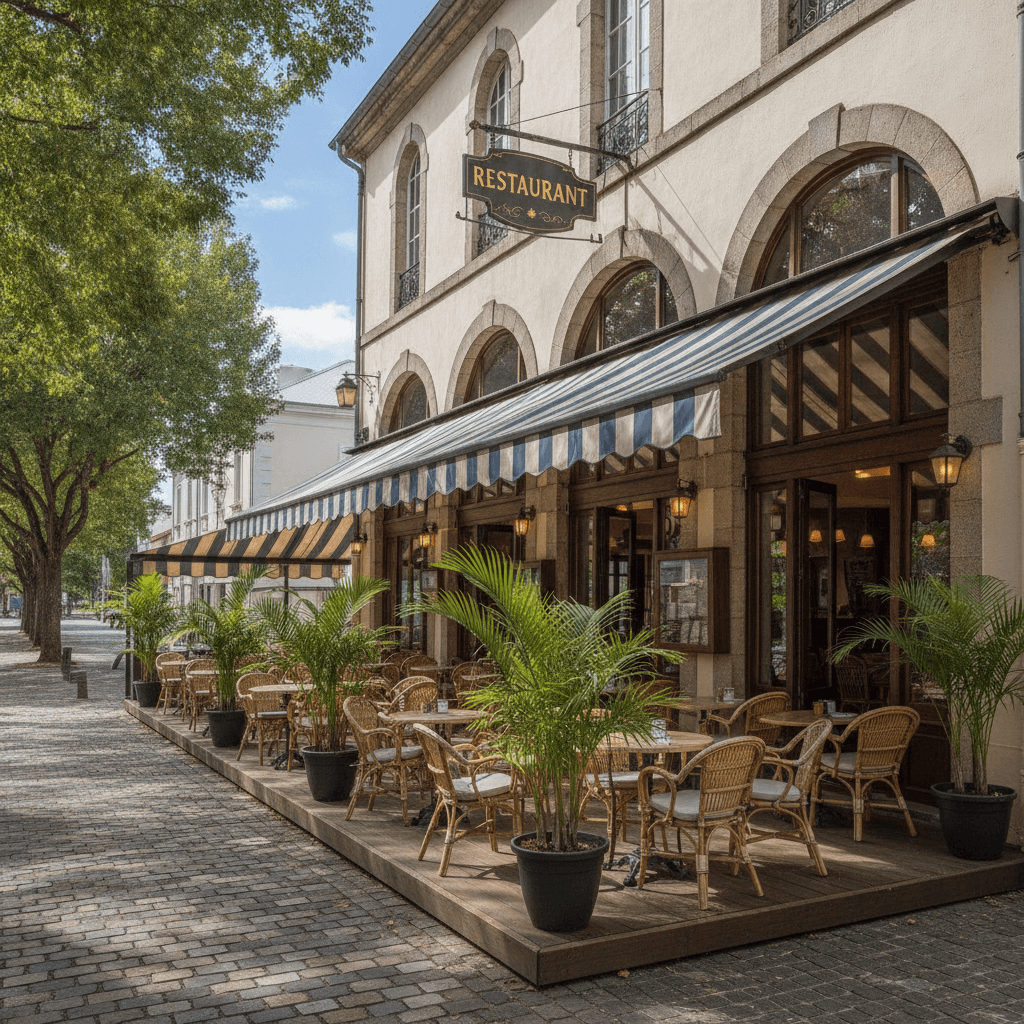 Restaurant 160m² à Saint-Paul : terrasse - licence IV - Image 1