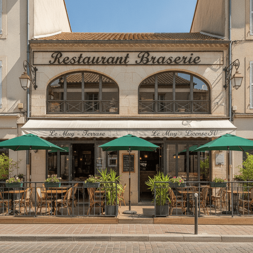 Restaurant 500m² à Le Muy : terrasse - licence IV - Image 1