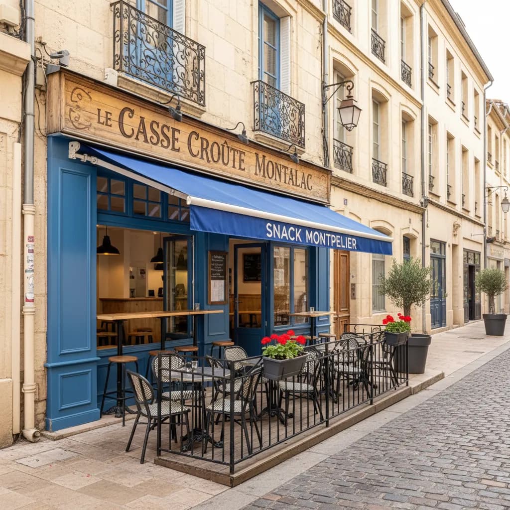 Snack à Montpellier : terrasse - Image 1