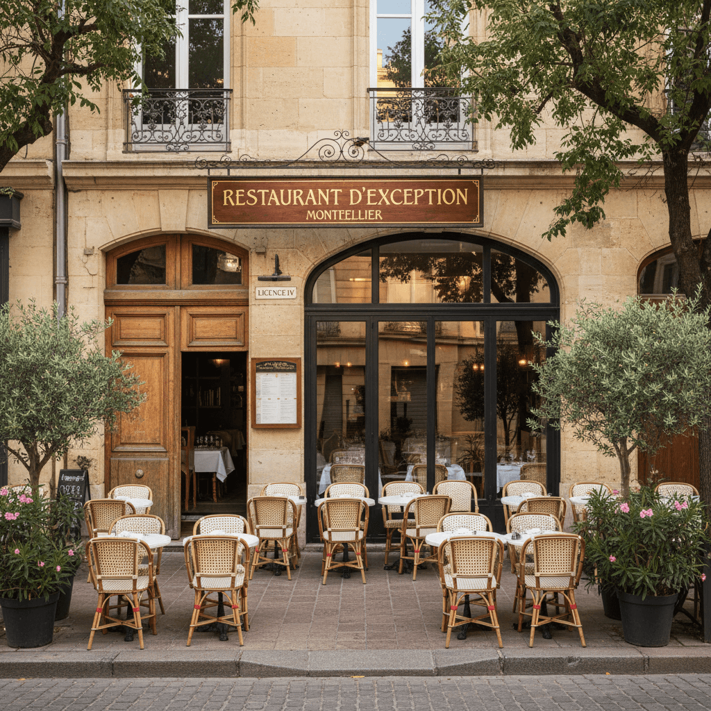 Restaurant 250m² à Montpellier : terrasse - licence IV
