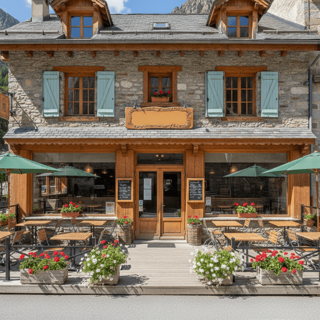 Fast-food à Névache : terrasse - licence IV - Image 1