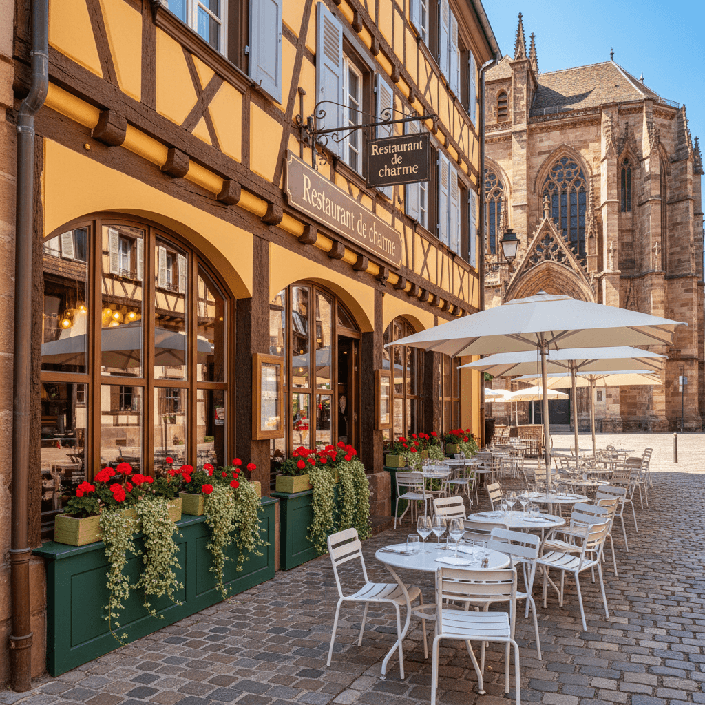 Restaurant à Colmar : terrasse - licence IV - Image 1