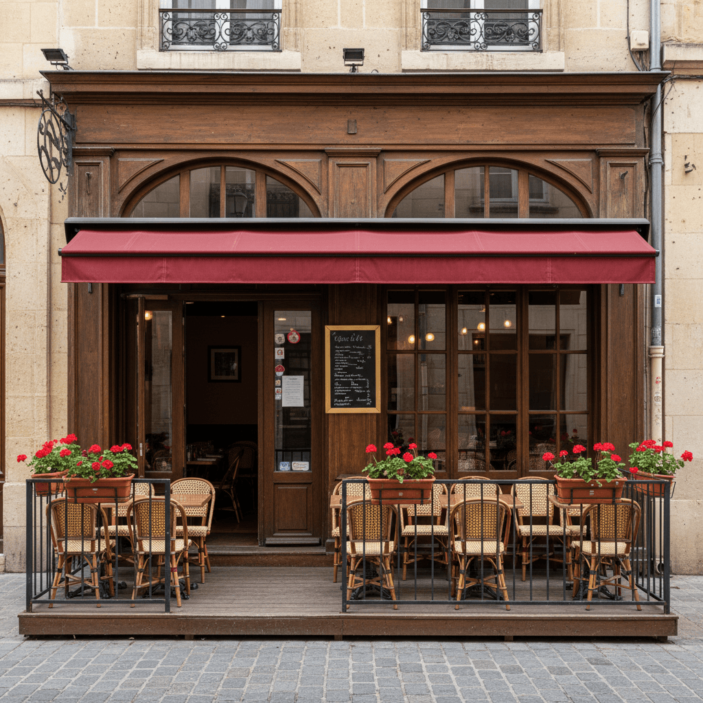 Restaurant 66m² à Bordeaux : terrasse - licence IV