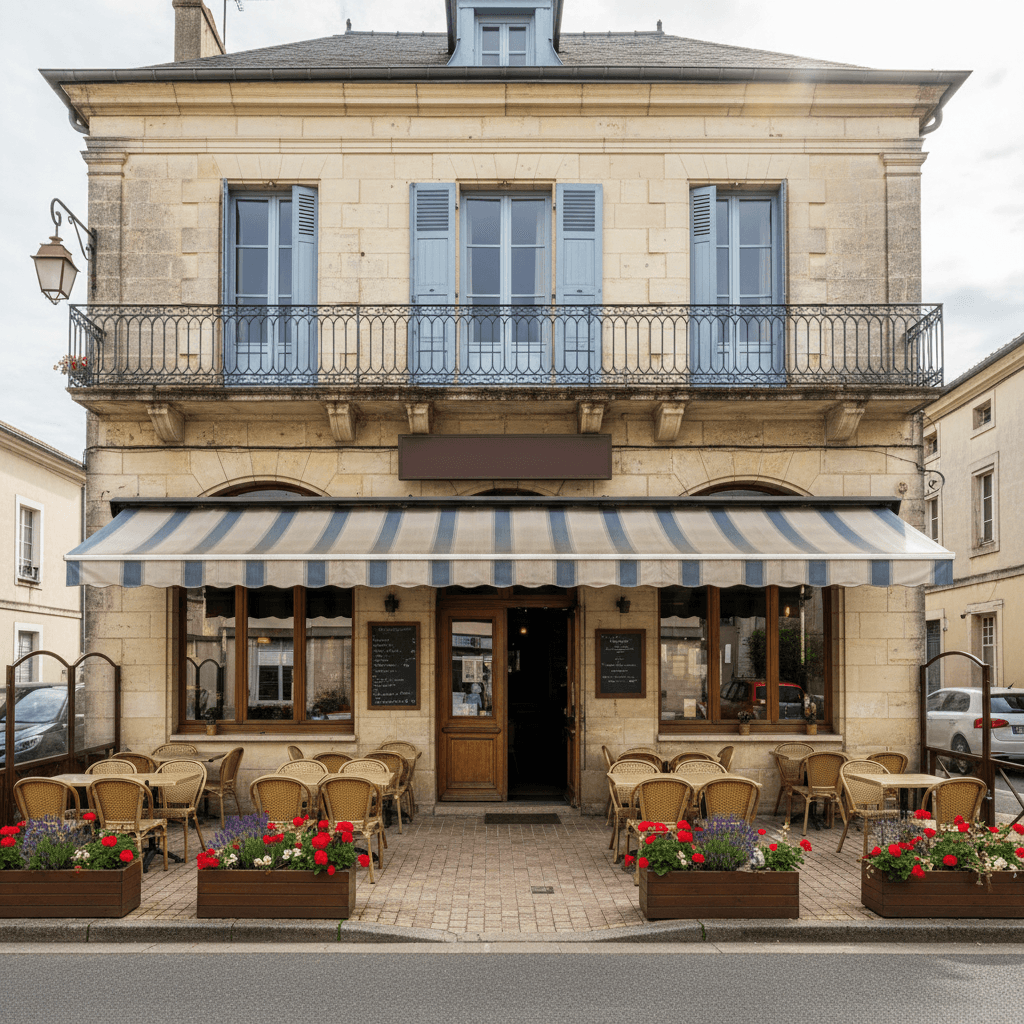 Restaurant 328m² à Rauzan : terrasse - licence IV - Image 1
