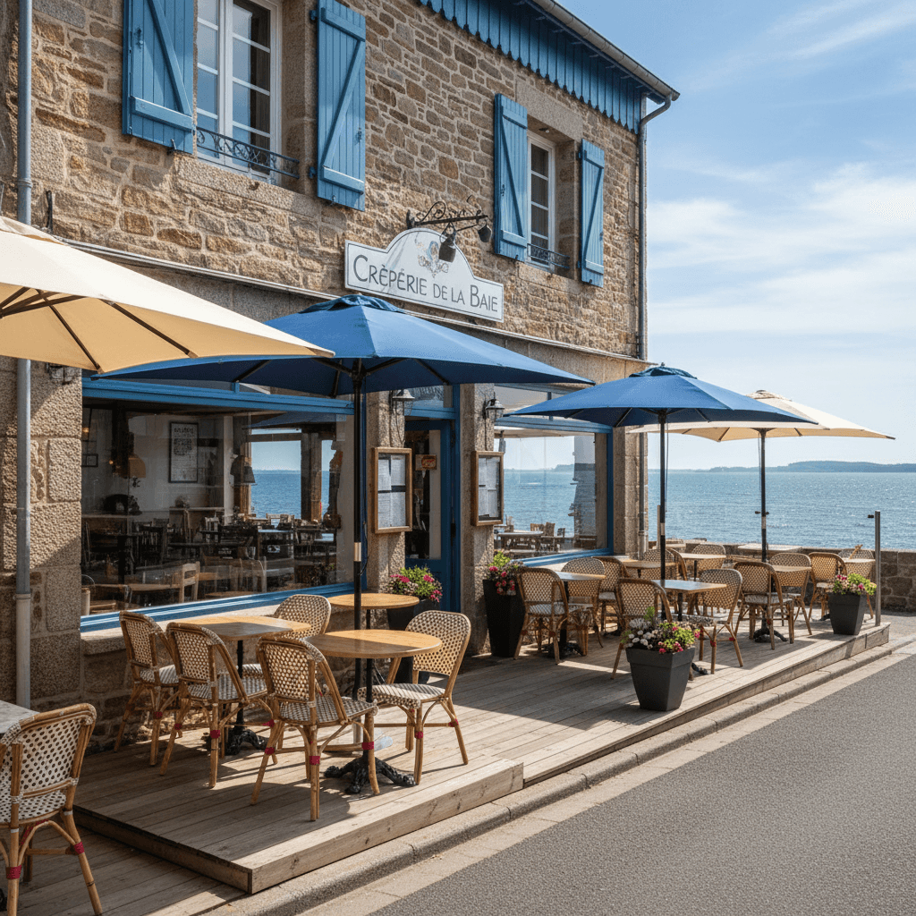 Restaurant 143m² à Plougasnou : terrasse - licence IV - Image 1