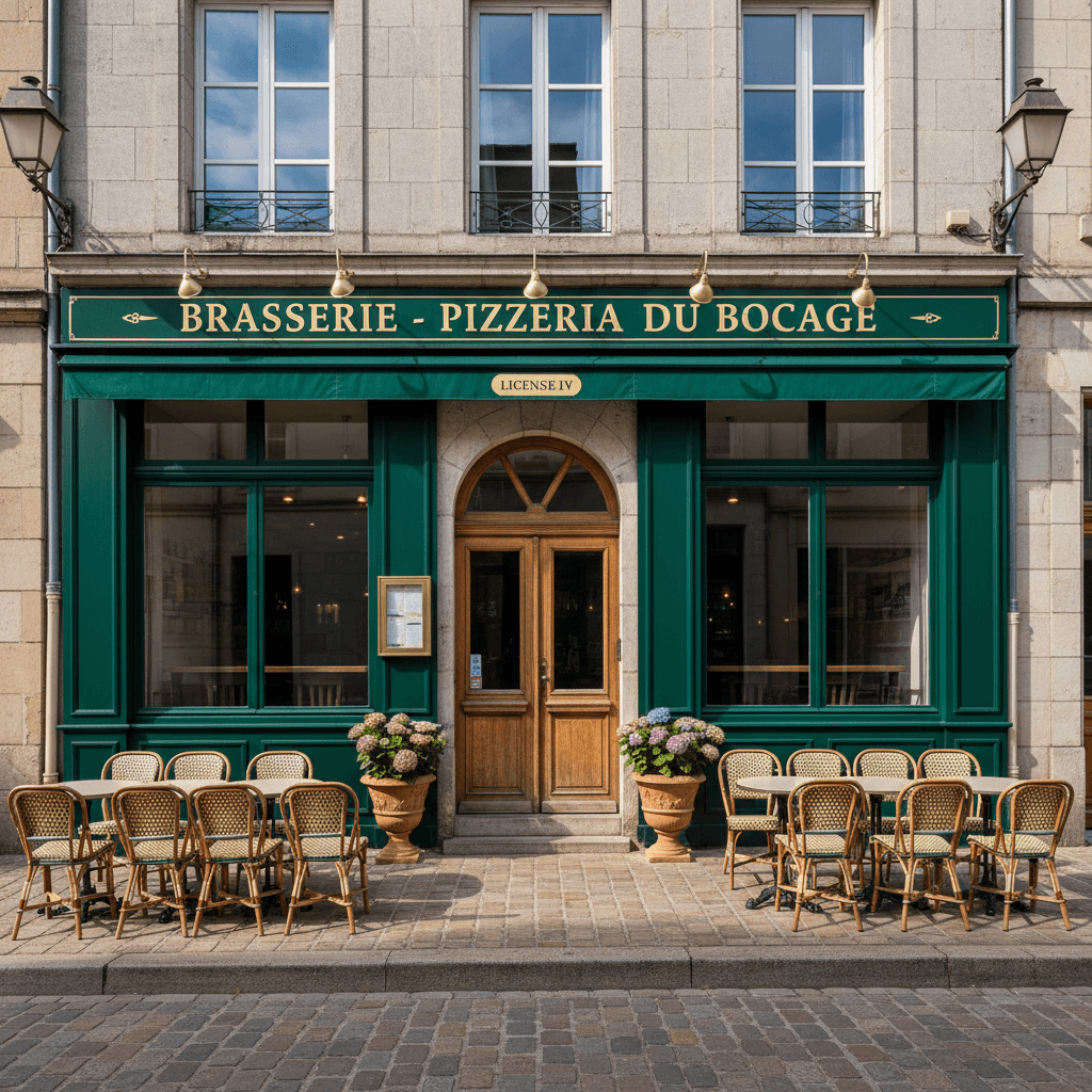Bar-brasserie à Saint-Lô : terrasse - licence IV - Image 1