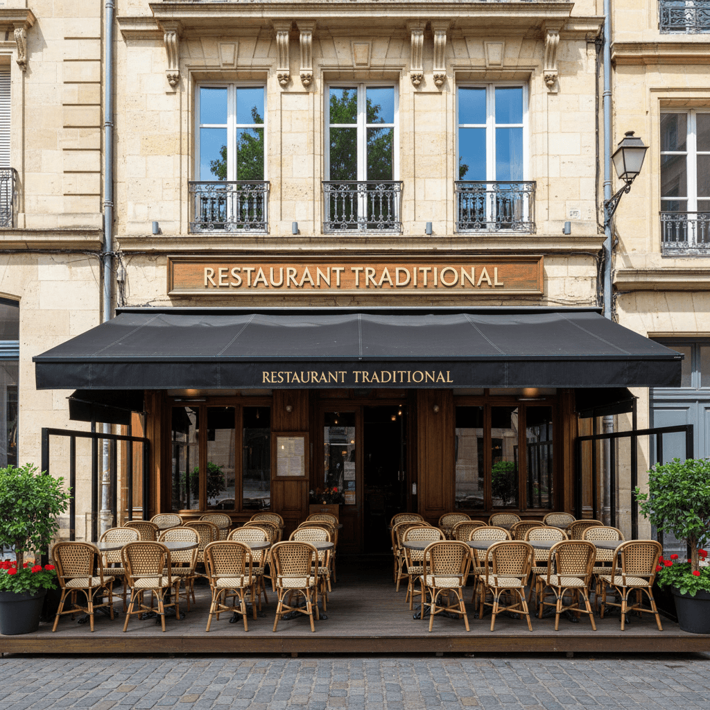 Restaurant 210m² à Bordeaux : terrasse - licence IV