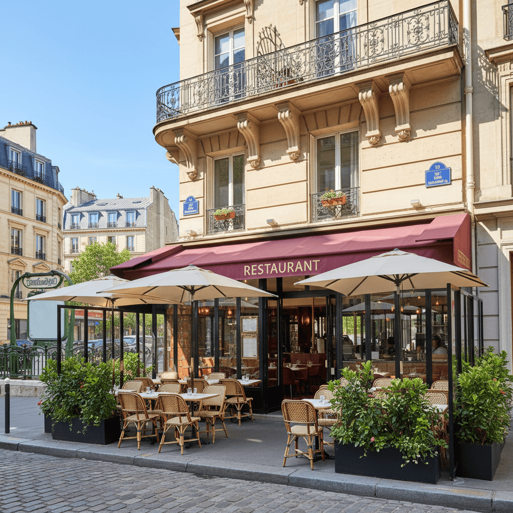 Restaurant d'exception à Paris avec terrasse