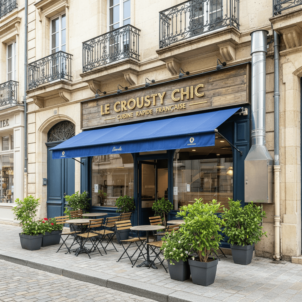Fast-food à Caen : terrasse - extraction - Image 1