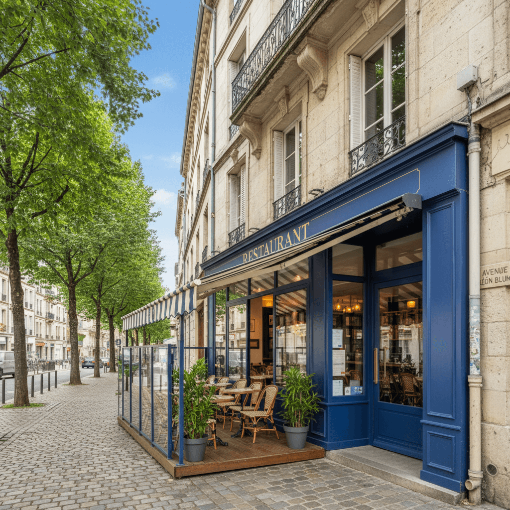 Restaurant 70m² à Grenoble : terrasse - licence IV