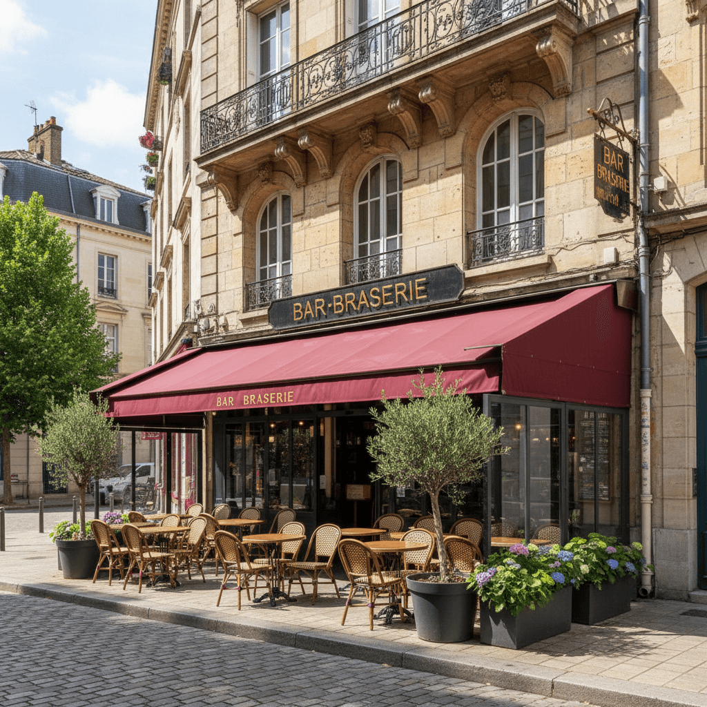 Bar-brasserie à Nantes : terrasse - Image 1