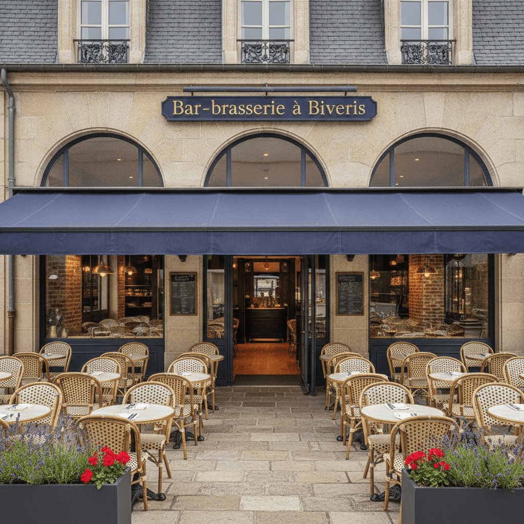 Bar-brasserie 350m² à Biviers : terrasse - licence IV - Image 1