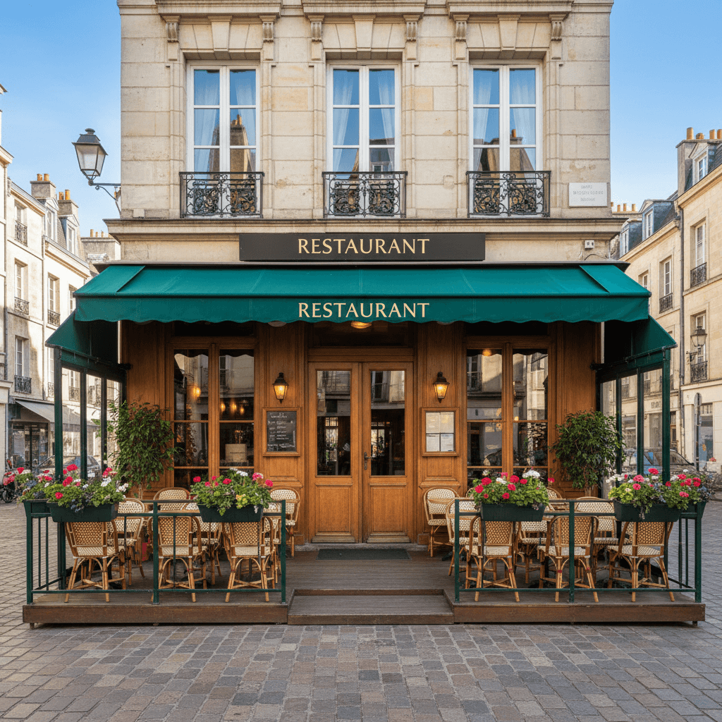 Restaurant 70m² à Nantes : terrasse - Image 1