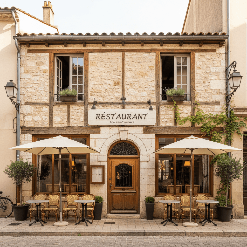 Restaurant 60m² à Aix-En-Provence : terrasse - licence IV