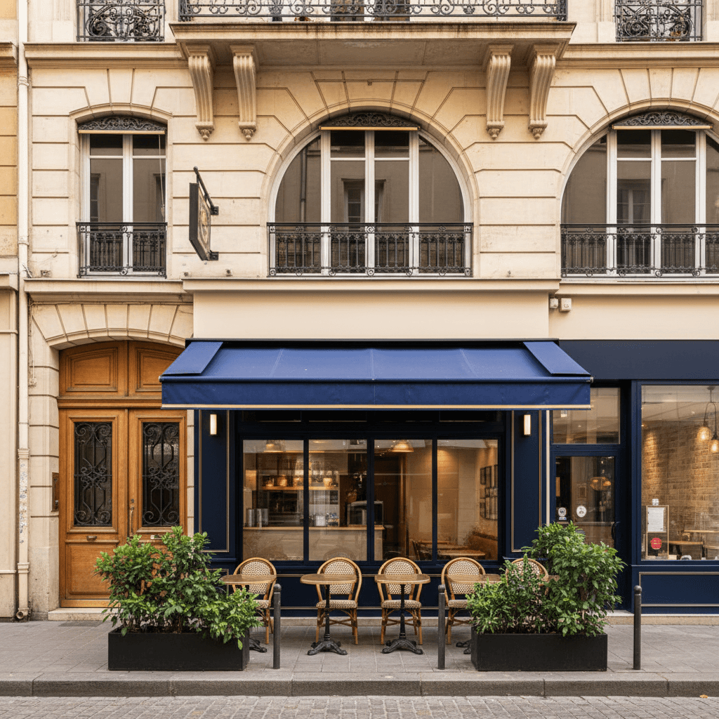 Fast-food 95m² à Lyon : terrasse - extraction - Image 1