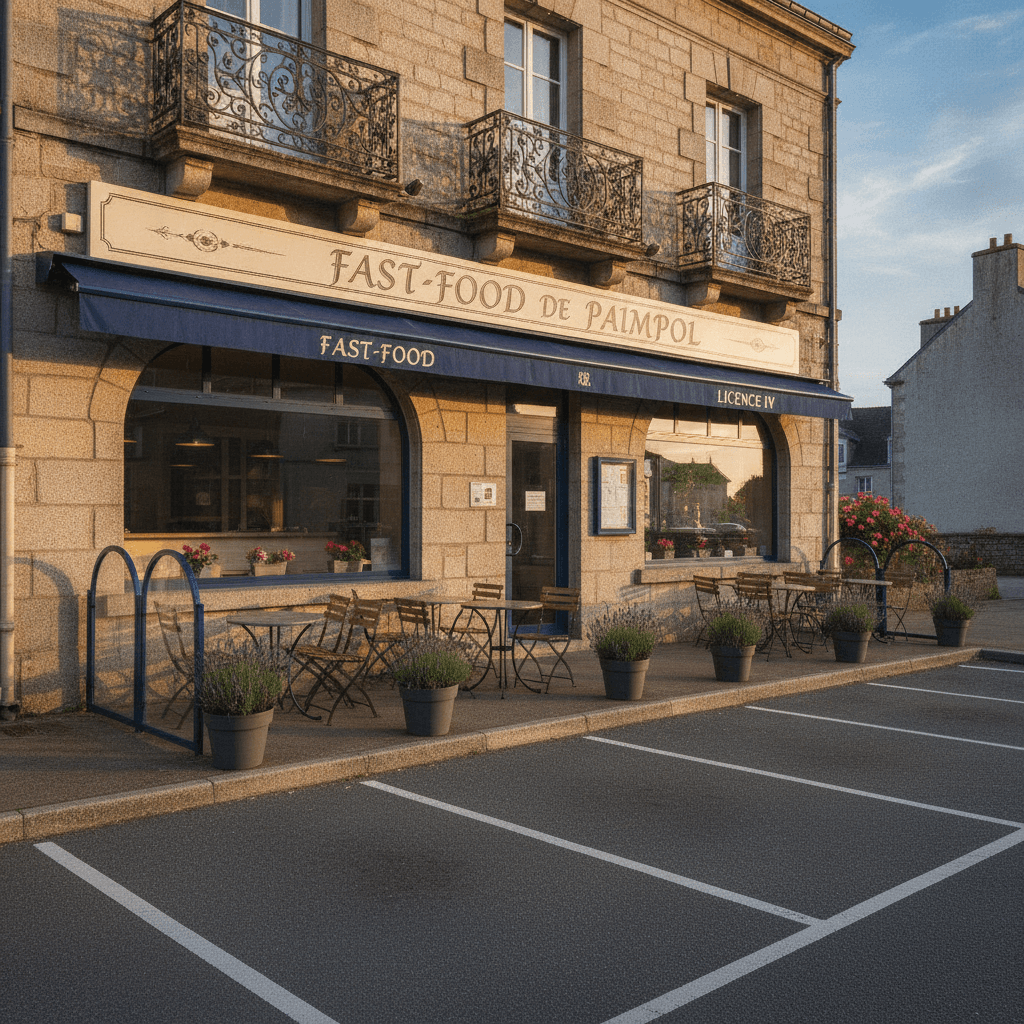 Fast-food 109m² à Paimpol : licence IV - parking - Image 1